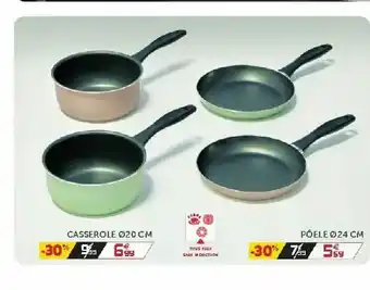 Gifi Casserole ø20 Cm Ou Pôele ø24 Cm offre