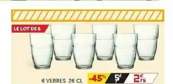 Gifi 6 Verres offre