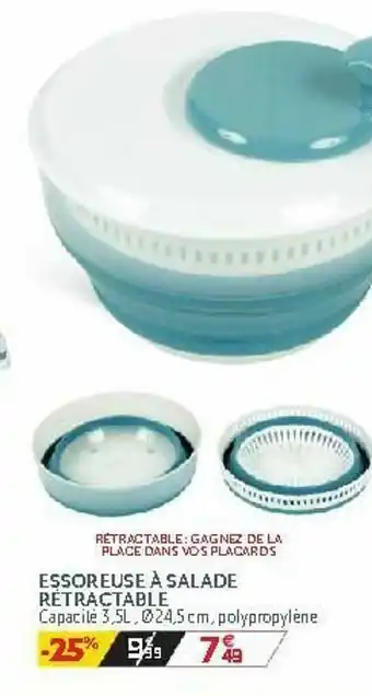 Essoreuse Ă Salade Retractable
