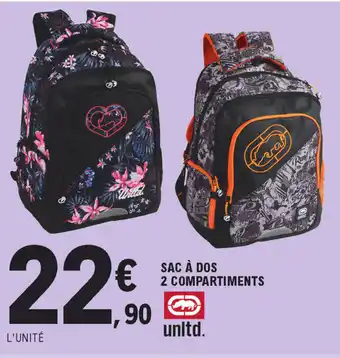 E.Leclerc Sca à dos 2 compartiments offre