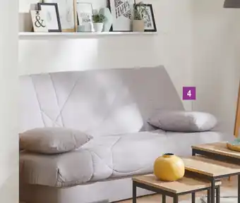 Banquette clic clac + 2 coussins