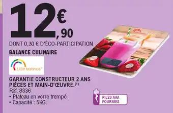 Balance culinaire
