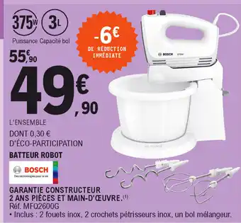 E.Leclerc Batteur robot offre