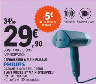 E.Leclerc Défroisseur à main pliable offre