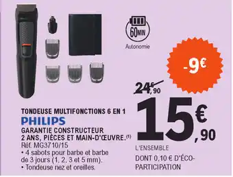 E.Leclerc Tondeuse multifonctions 6 en 1 offre