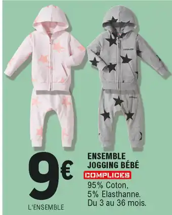 E.Leclerc Ensemble jogging bébé offre