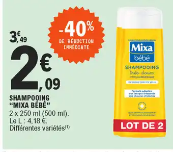E.Leclerc Shampooing "mixa bébé" offre