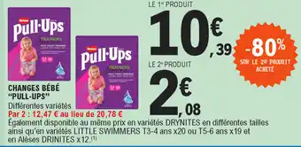 E.Leclerc Changes bébé "pull-ups" offre