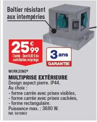 ALDI MULTIPRISE EXTÉRIEURE offre