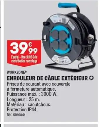 ALDI ENROULEUR DE CÂBLE EXTÉRIEUR ✪ Prises de courant avec couvercle offre