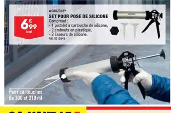 ALDI SET POUR POSE DE SILICONE Comprend: offre