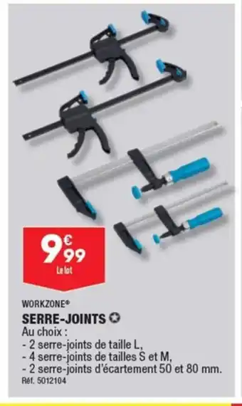 ALDI WORKZONE SERRE-JOINTS O offre