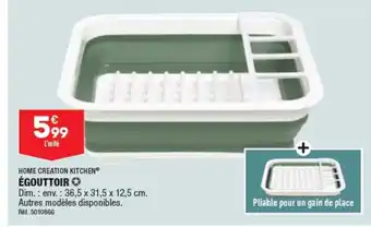 ALDI HOME CREATION KITCHEN ÉGOUTTOIR offre