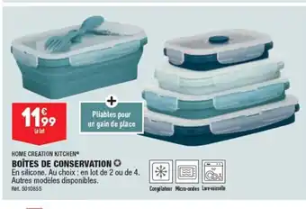 ALDI BOÎTES DE CONSERVATION offre