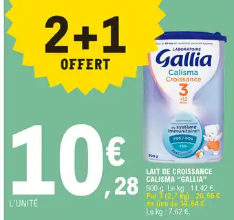 E.Leclerc Lait de croissance calisma "gallia" offre