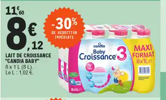 Lait de croissance "candia baby"
