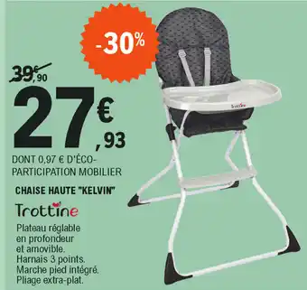 E.Leclerc Chaise haute "kelvin" offre