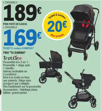 E.Leclerc Trio "ts domino" offre