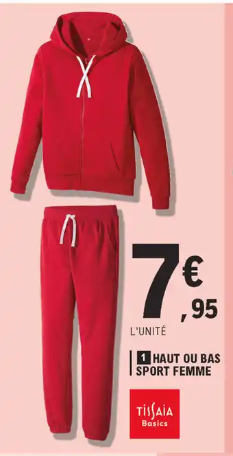 E.Leclerc Haut ou bas sport femme offre