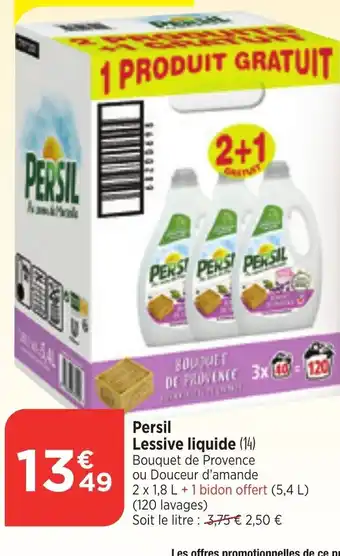 Maximarché Persil Lessive liquide (14) Bouquet de Provence offre