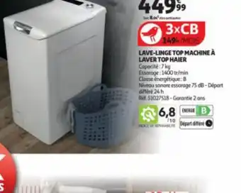Auchan LAVE-LINGE TOP MACHINE À offre