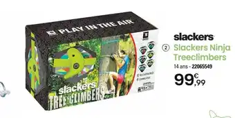 JouéClub 2 Slackers Ninja Treeclimbers offre
