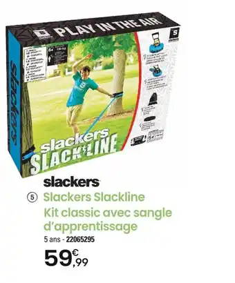 JouéClub Slackers Slackline Kit classic avec sangle d'apprentissage offre