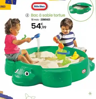 JouéClub 2 Bac à sable tortue offre