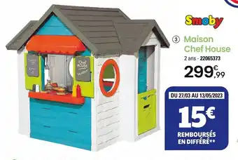 JouéClub 3 Maison Chef House offre