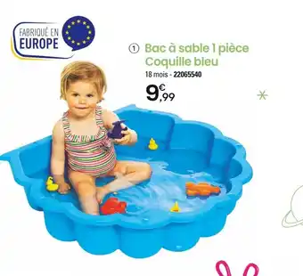 JouéClub Ⓒ Bac à sable 1 pièce Coquille bleu offre