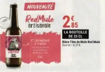 Gamm vert Bière tete de mule red mule offre