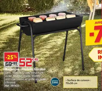 Gifi Barbecue charbon gordon offre