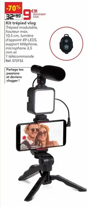 Kit trépied vlog