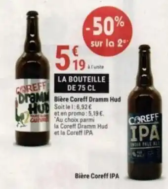 Gamm vert Bière coreff dramm hud offre