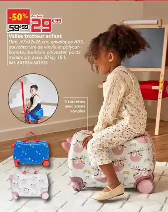 Gifi Valise trotteur enfant offre
