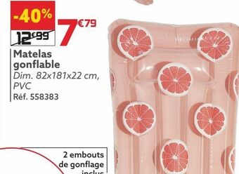 Gifi Matelas gonflable offre