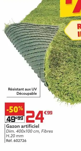 Gifi Gazon artificiel offre