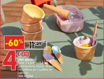 Gifi Set glace offre