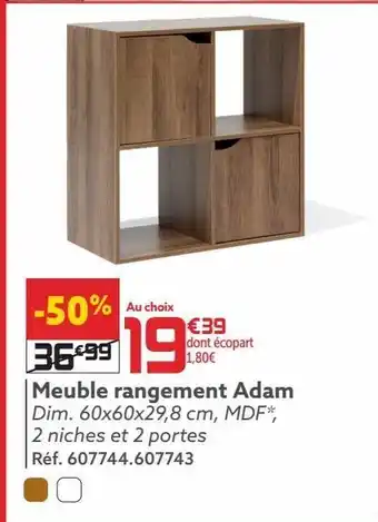 Gifi Meuble rangement adam offre