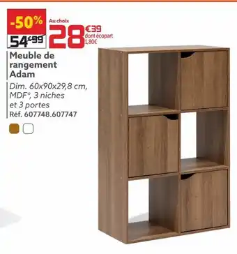 Gifi Meuble de rangement adam offre