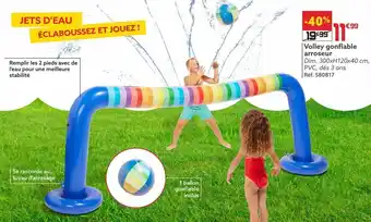 Gifi Volley gonflable arroseur offre