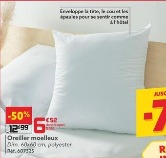 Gifi Oreiller moelleux offre