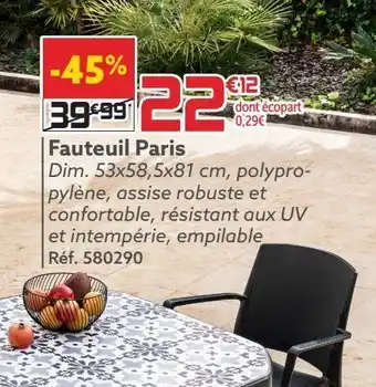 Gifi Fauteuil paris offre