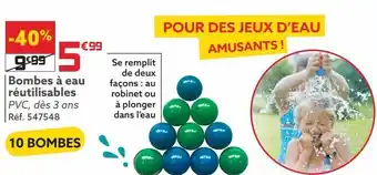 Gifi Bombes à eau réutilisables offre