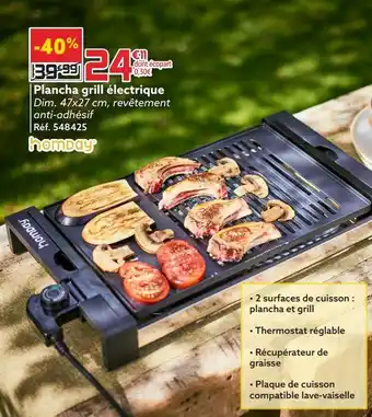 Gifi Plancha grill électrique offre