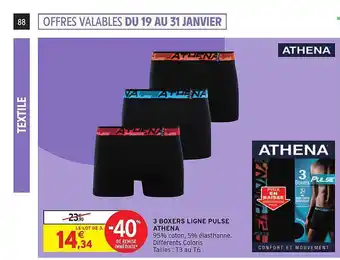 Intermarché Hyper 3 boxers ligne pulse athena offre