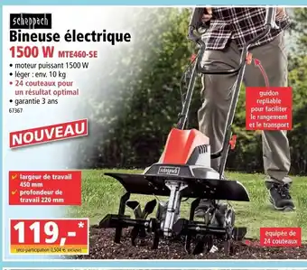 Norma Bineuse électrique offre