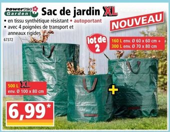 Norma Sac de jardin offre