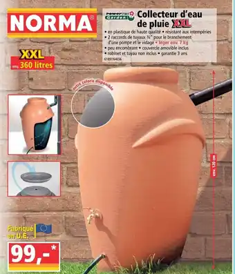 Norma Collecteur d'eau de pluie offre