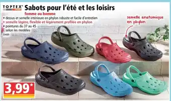 Norma Sabots pour l'été et les loisirs offre